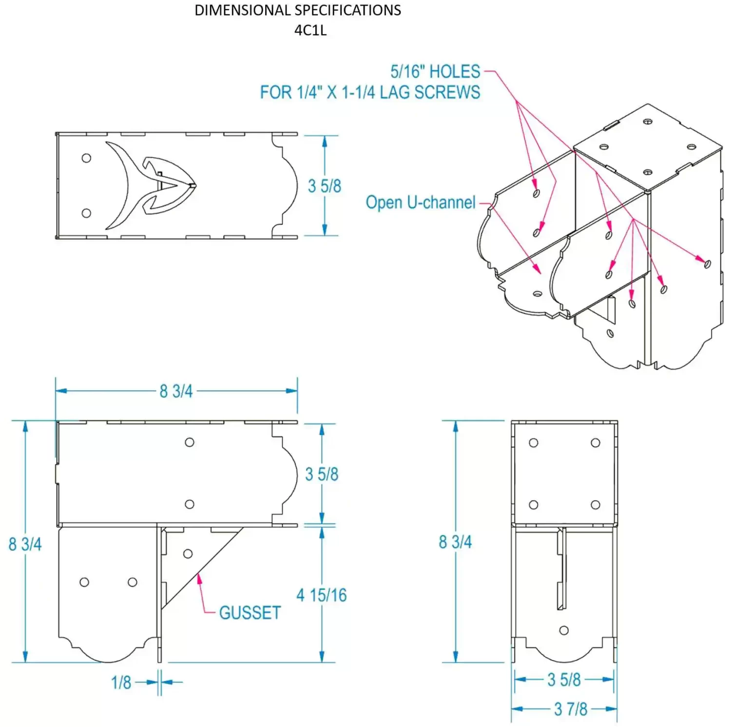 elbow bracketDIY Heavy Duty 4X4 90 degree Elbow Bracket - RioOutdoors.com