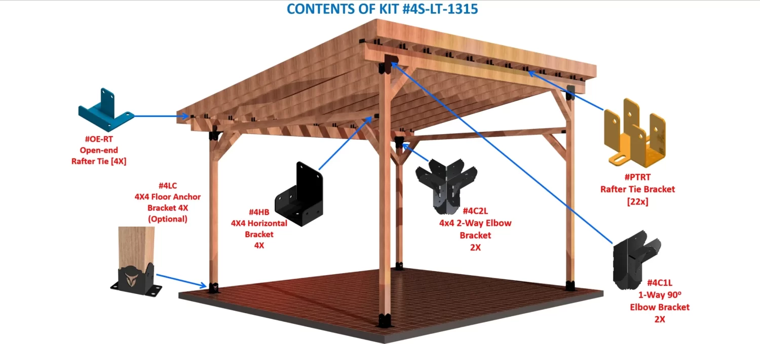 elbow bracketDIY Heavy Duty 4X4 90 degree Elbow Bracket - RioOutdoors.com