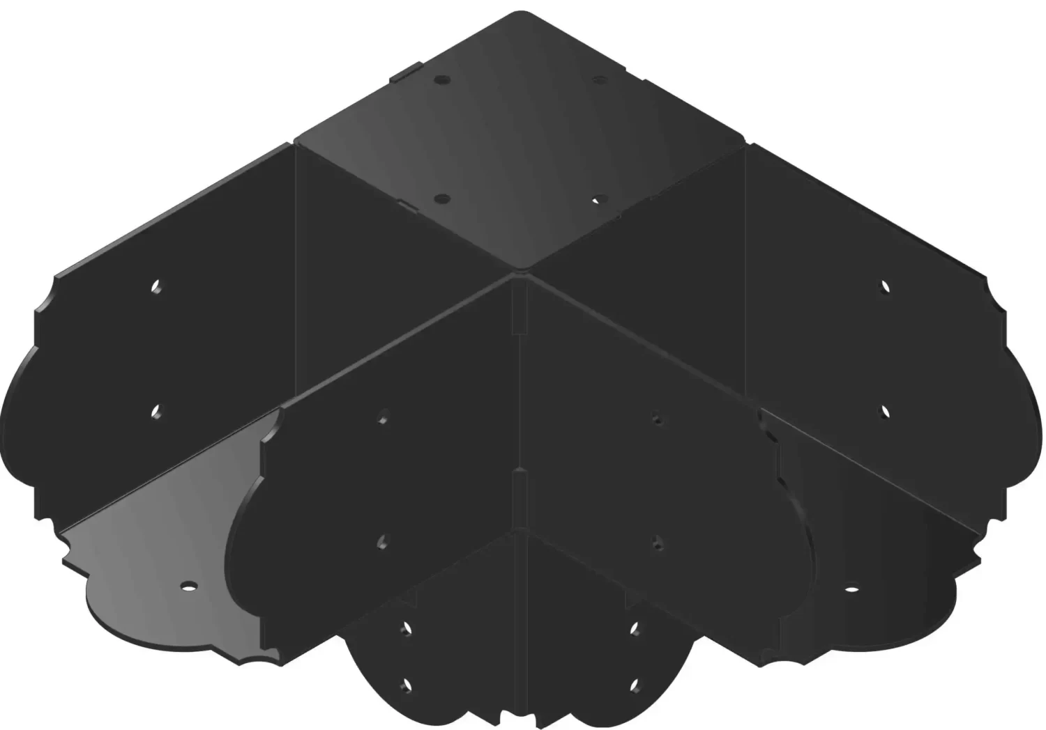 Elbow Bracket DIY 2-way 90 degree 6x6 Elbow Bracket - RioOutdoors.com