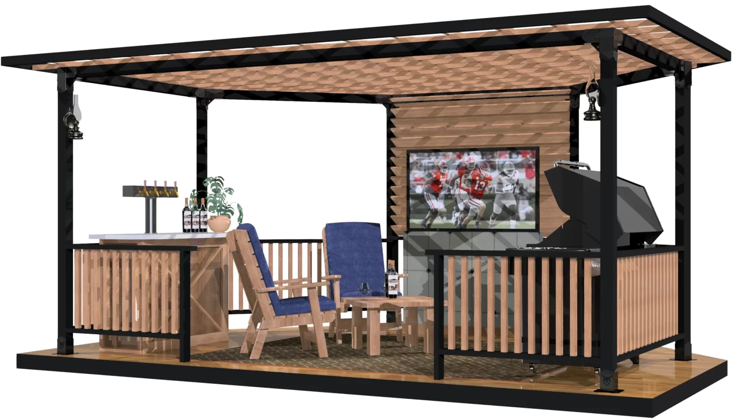 Partial Octagon Gazebo - RioOutdoors.com