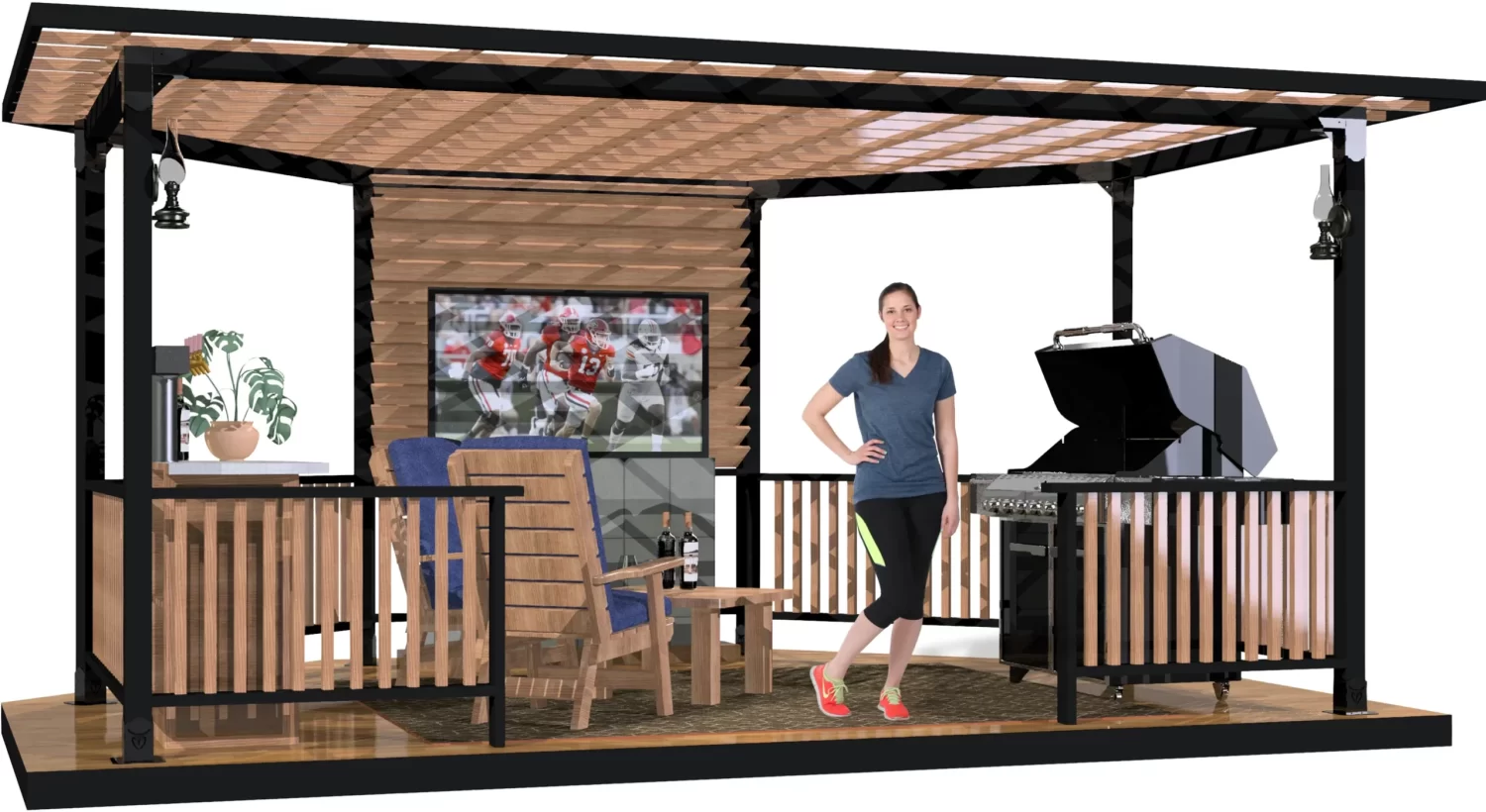 Partial Octagon Gazebo - RioOutdoors.com