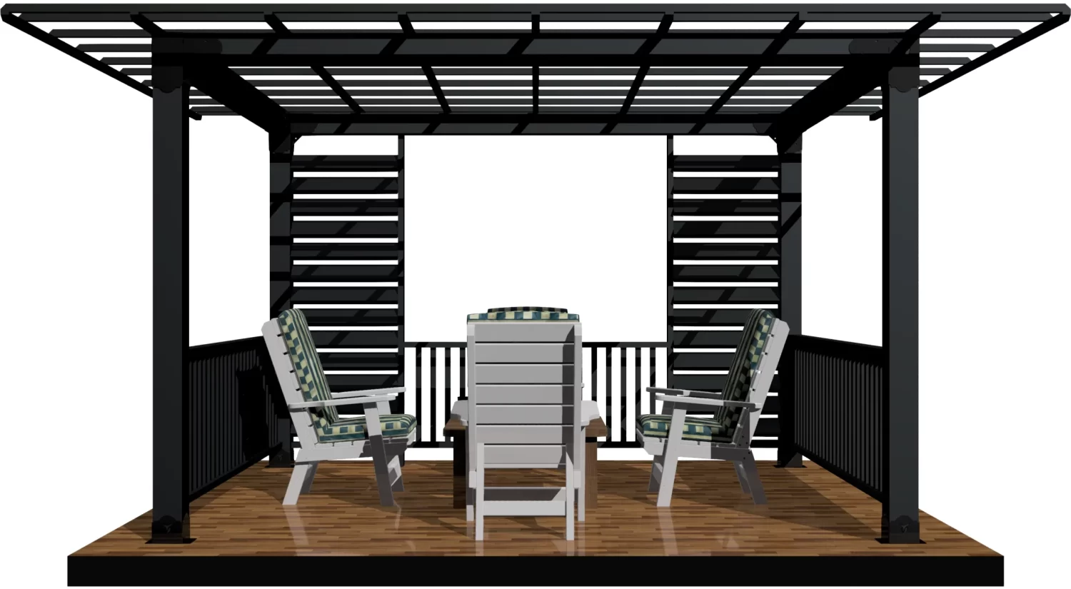 Elegant Backyard Gazebo With Seating Area Designed for Relaxation and Gatherings in a Sunny Outdoor Setting