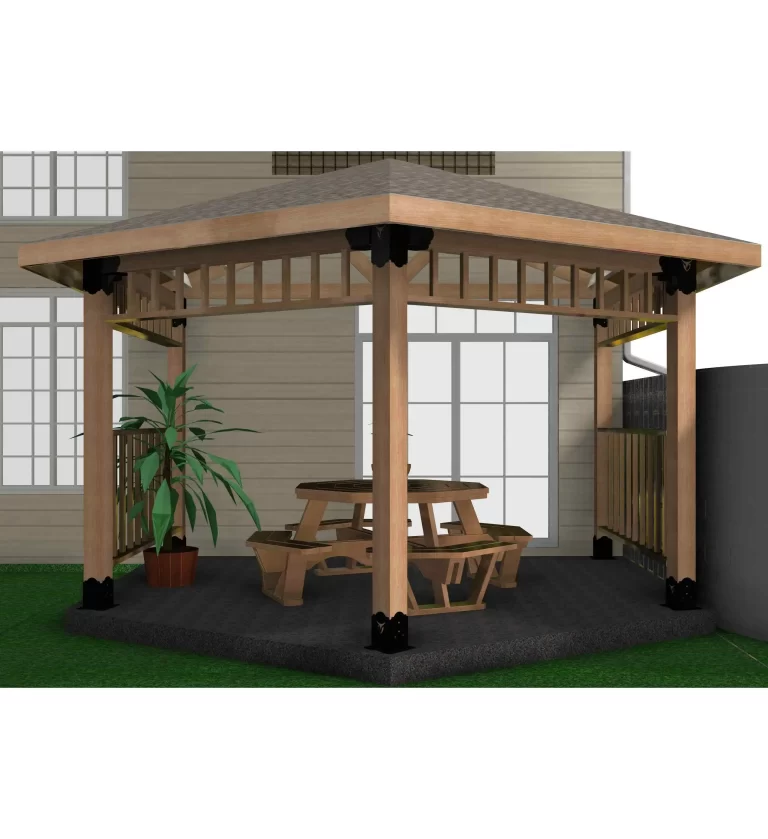 DIY 6x6 Floating Deck Octagon Gazebo Kit - Easy Assembly, Perfect for Outdoor Relaxation - RioOutdoors.com
