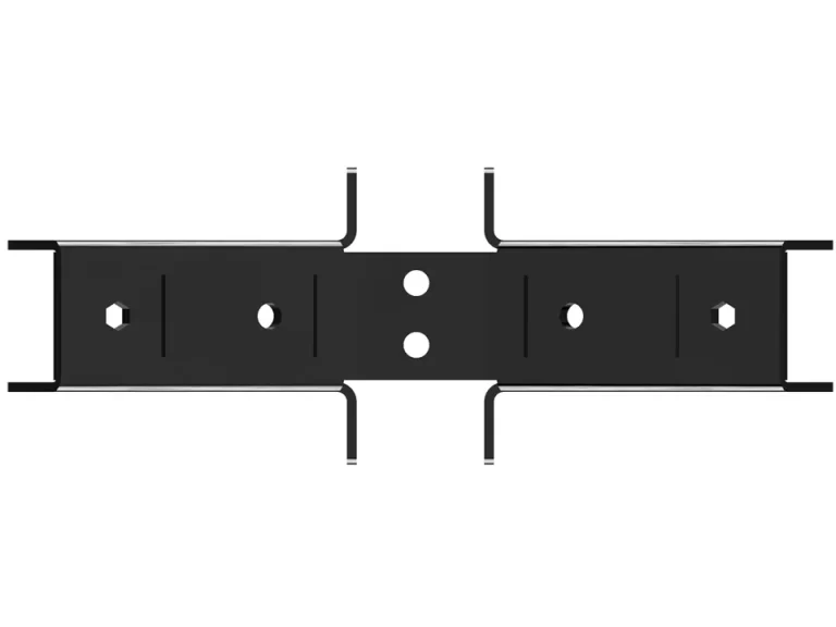 These sturdy black metal brackets provide essential support for various construction and DIY tasks, ensuring stability and strength for mounted structures.