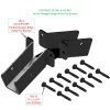 The image shows a partial hexagon ridge rafter tie bracket along with a set of lag screws, essential for enhancing the structural integrity of roofs in construction.