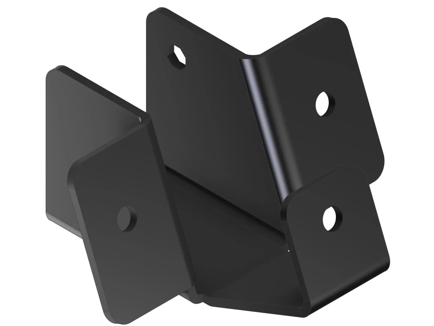 This roof skirt bracket supports various construction applications with secure fastening, ideal for both home repairs and larger building projects requiring reliable stability.