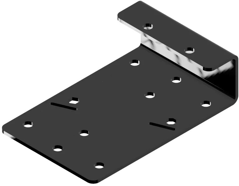 Metal Bracket for Sturdy Support in Construction Projects, Showcasing Multiple Holes for Versatile Installation Options