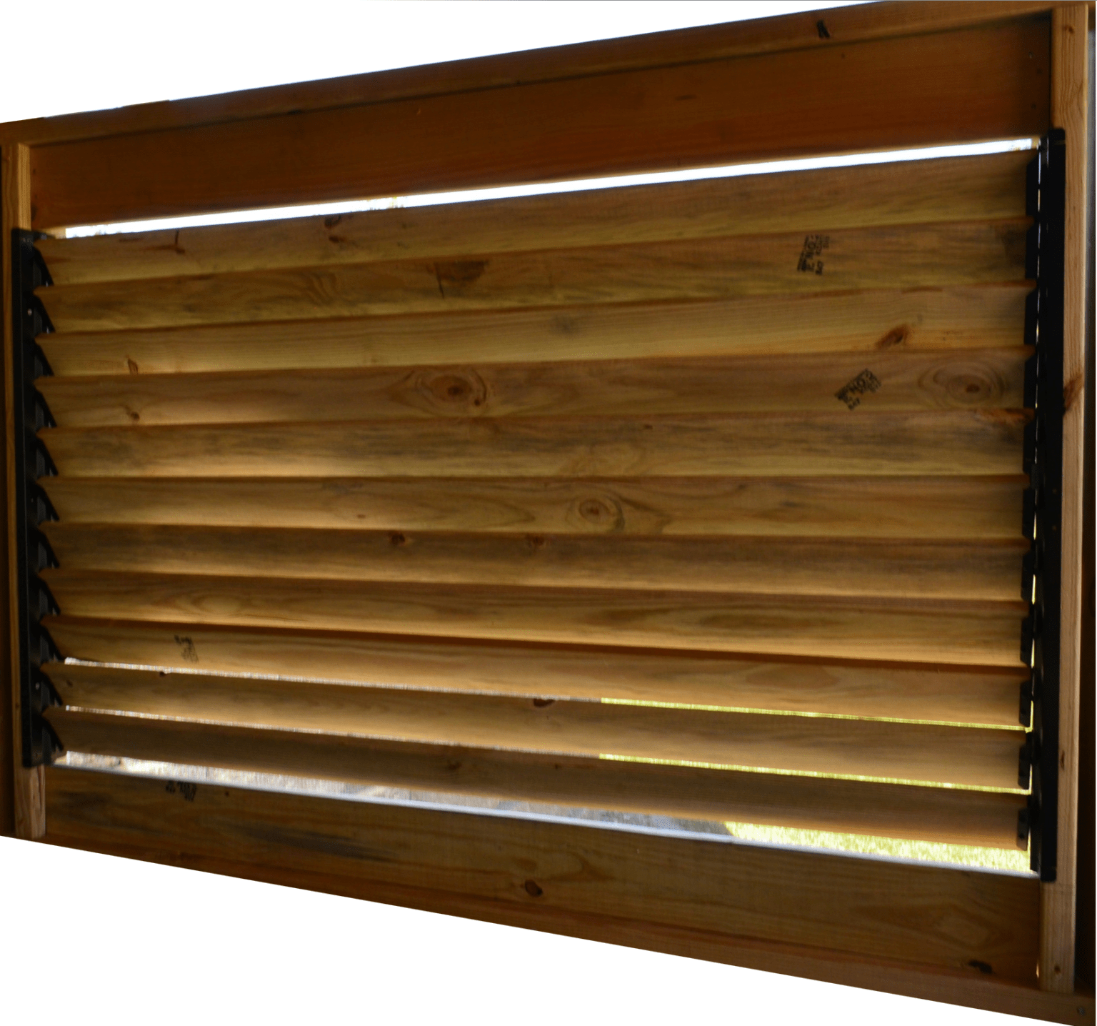 Decorative 48" Tall, DIY Louvers Bracket Kit, SS - RioOutdoors.com