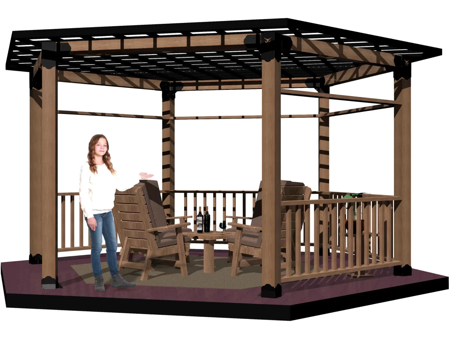 Hexagon Open Top Series - Gazebo Hexagon Open Top Series - RioOutdoors.com