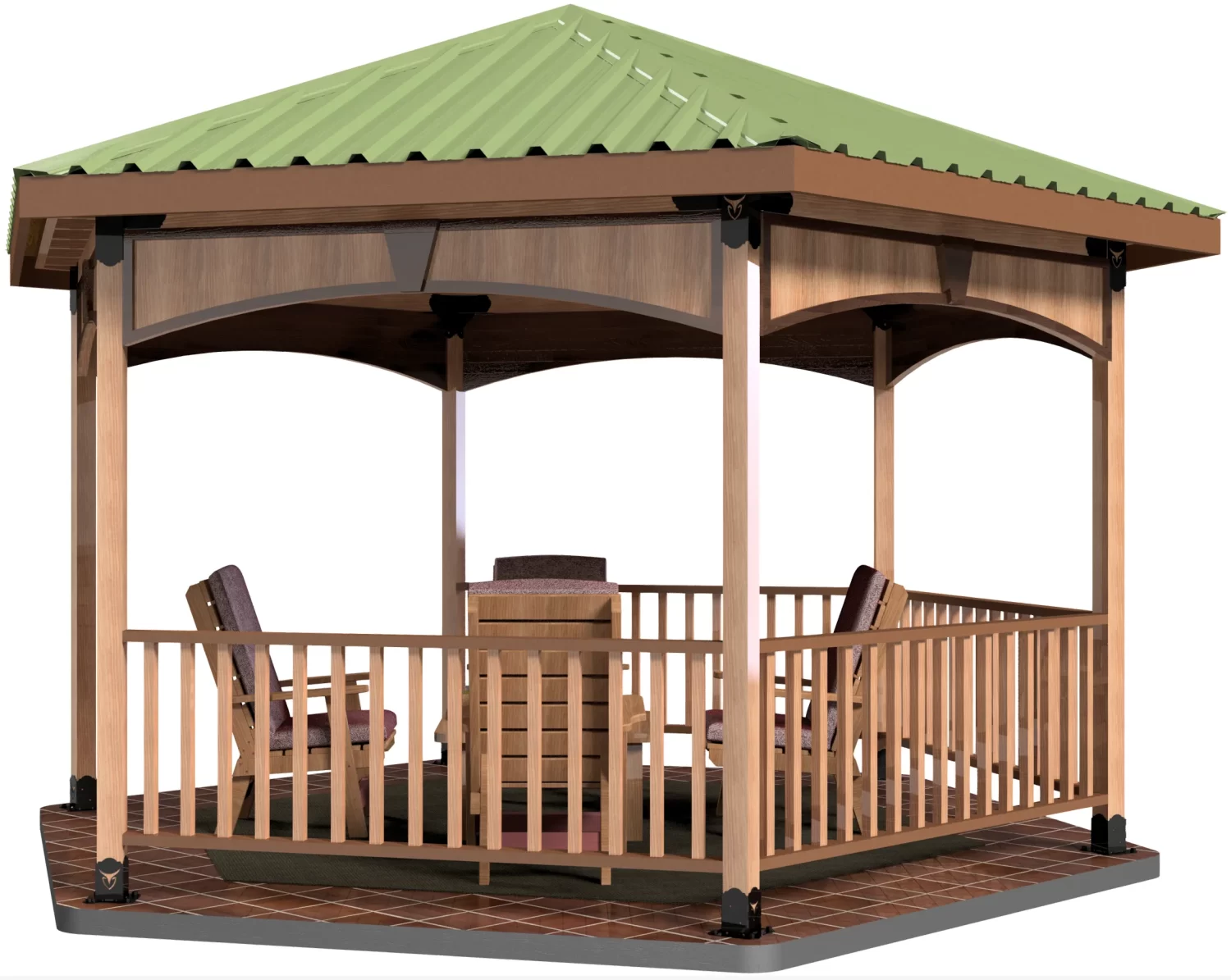 4x4 DIY Hexagon Gazebo Kit - 4x4 Hexagon Gazebo Kit 4x4 Hexagon Gazebo Kit - RioOutdoors.com