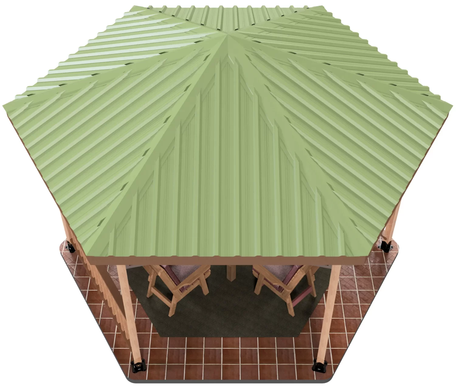 4x4 DIY Hexagon Gazebo Kit - 4x4 Hexagon Gazebo Kit 4x4 Hexagon Gazebo Kit - RioOutdoors.com