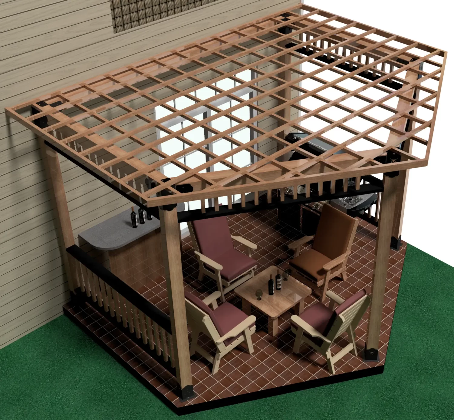 DIY 6x6 Partial Hexagon Gazebo - RioOutdoors.com