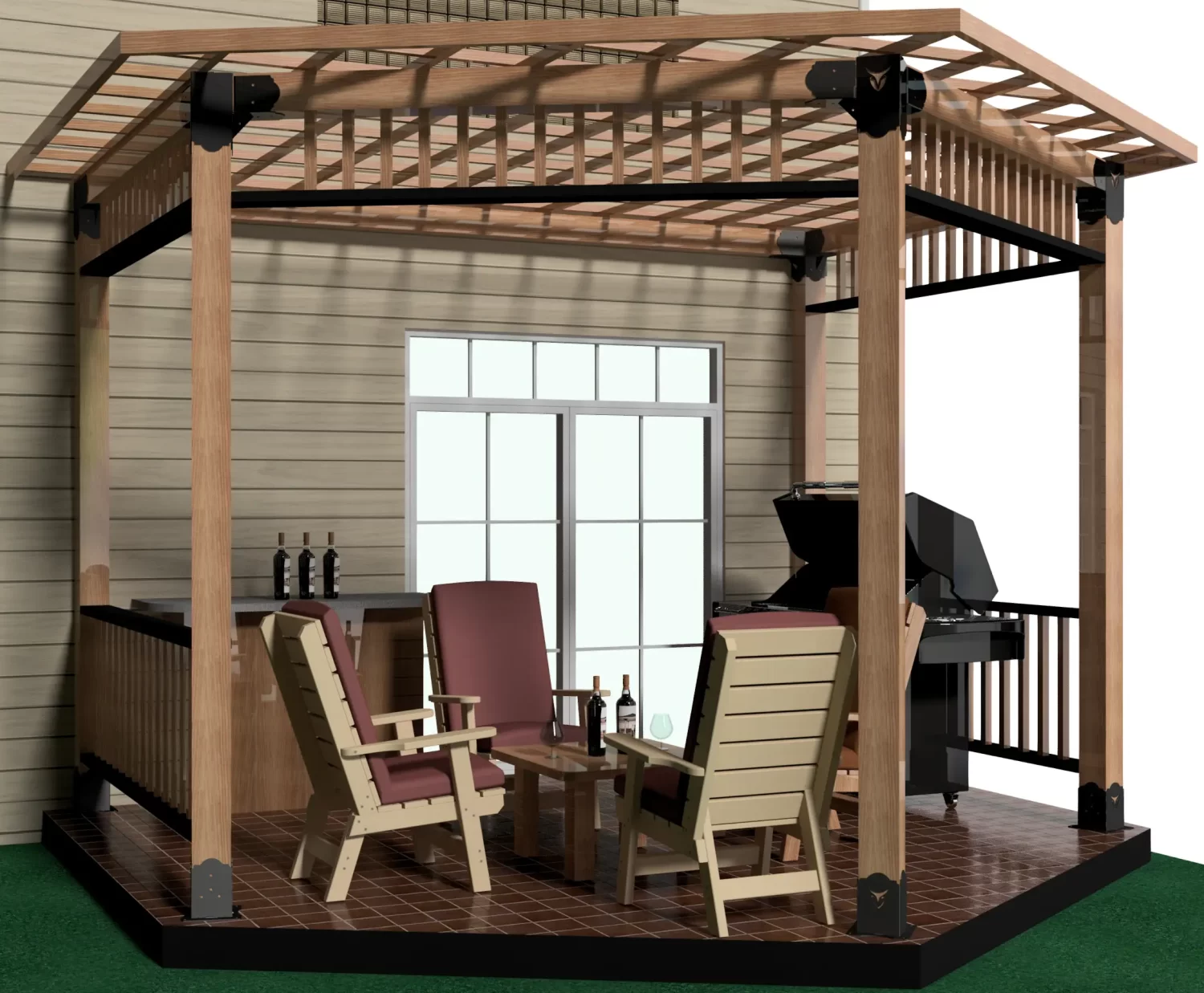 DIY 6x6 Partial Hexagon Gazebo - RioOutdoors.com