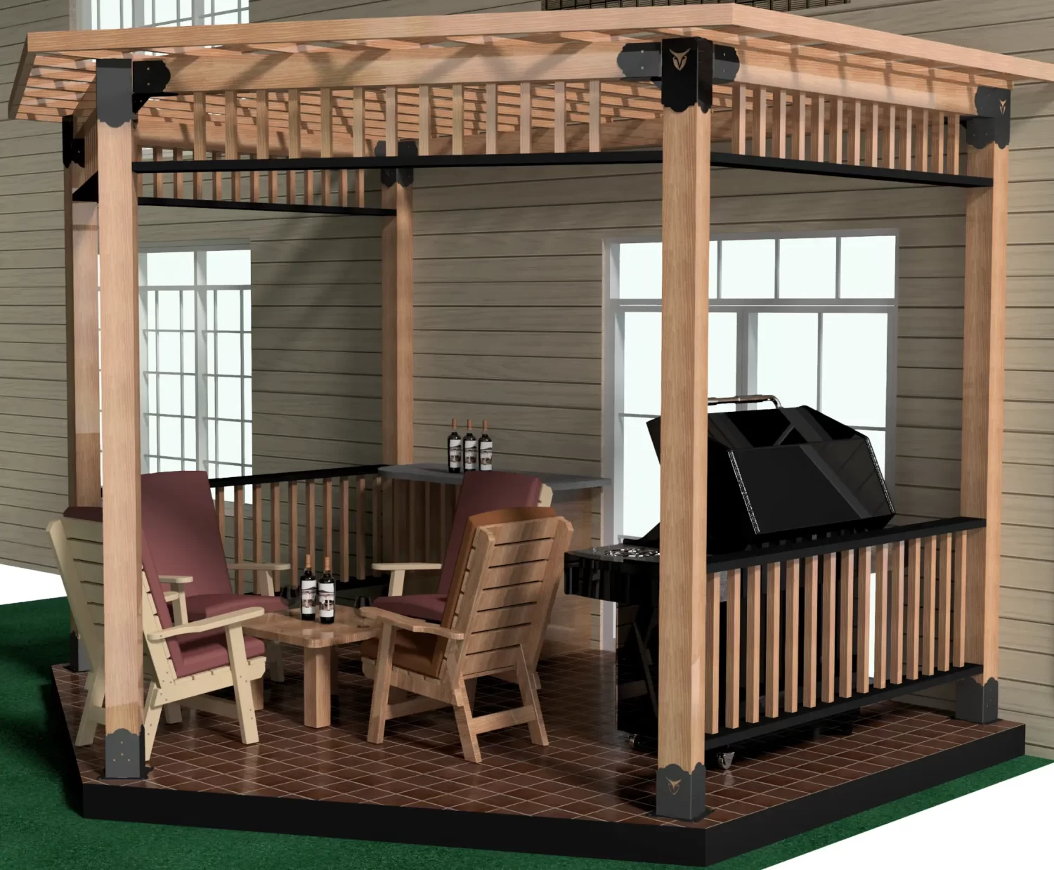 DIY 6x6 Partial Hexagon Gazebo - RioOutdoors.com